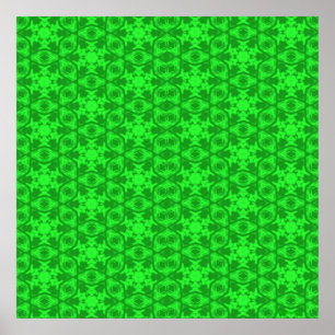 Poster Kaleidoscope vert