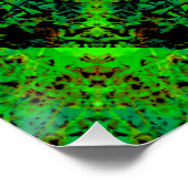 Poster Kaleidoscope Vert Viridescente (Coin)