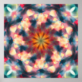 Poster Kaleidoscopique Prismatique Mandala (Devant)