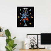 Poster Kali Hindu (Bureau à domicile)