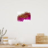 Poster Kalima en arabe sur les couleurs Abstraites (Cuisine)