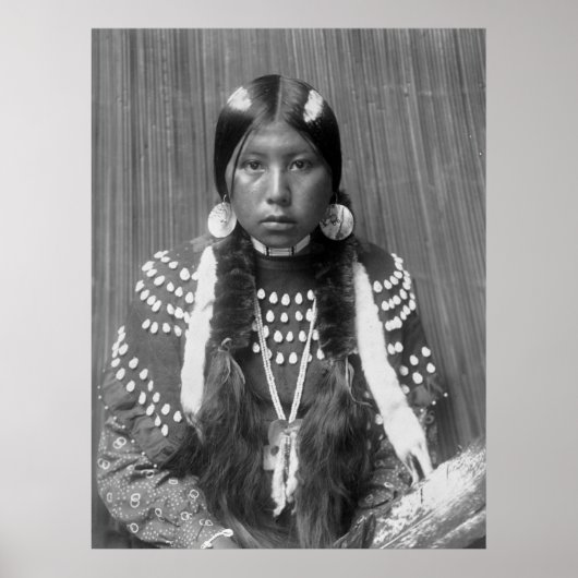 Poster Kalispel Indian Portrait, 1910 (Devant)