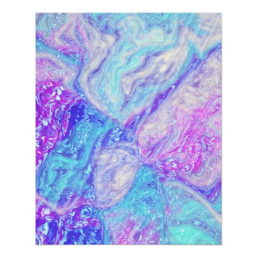Poster Kaliverse Fluide Fractal #01 (Devant)