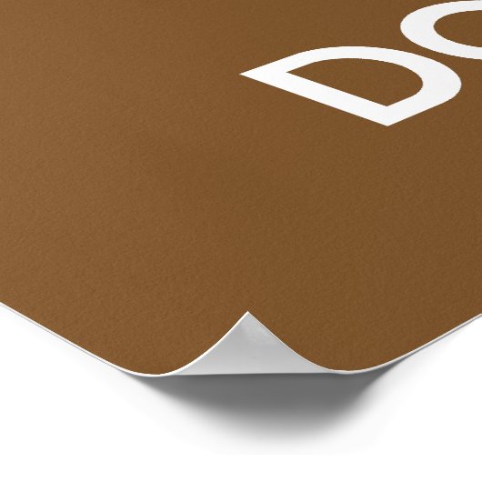 Poster kalm houden en donuts eten afdrukken (Hoek)