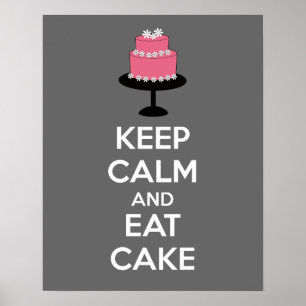 Poster kalm houden en eten