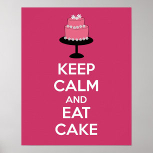 Poster kalm houden en eten