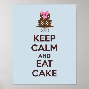Poster kalm houden en eten