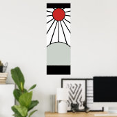 Poster Kamado Tanjiros Hanafuda Boucles d'oreilles Concep (Bureau à domicile)