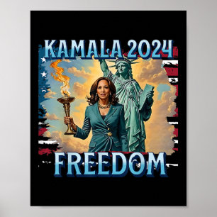 Poster Kamala 2024 Pour La Campagne Du Président Lady Lib