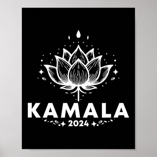 Poster Kamala 2024 White Lotus (Devant)