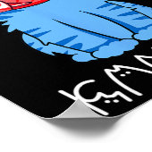 Poster Kamala Cat Mange Du Poisson Drôle Harris Trump 202 (Coin)