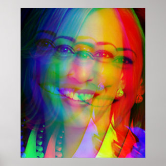 Poster Kamala Harris 2024 1er Indian Black Melanin Sista