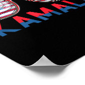 Poster Kamala Harris 2024 Madame la Présidente Kamala 47  (Coin)