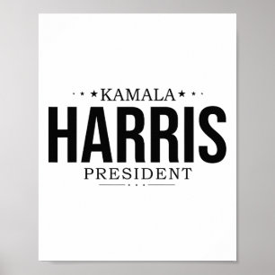 Poster Kamala Harris 2024 Madame la Présidente Kamala 47 