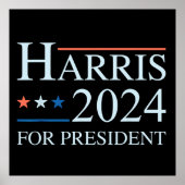 Poster Kamala Harris 2024 Pour Président (Devant)
