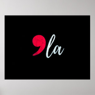 Poster Kamala Harris 2024 Président Comma La Funny