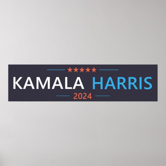Poster Kamala Harris 2024 Présidente (Devant)