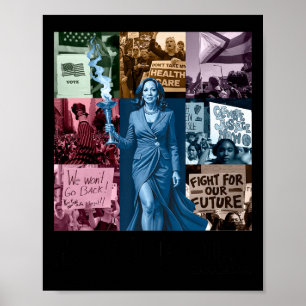 Poster Kamala Harris 2024 Tournée Dans Mon Époque De Vote