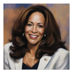 Poster Kamala Harris 2024 Une Indienne Black Girl Magic