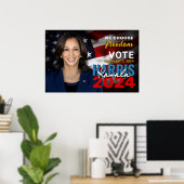 Poster Kamala Harris 2024 Vote Patriotic Campaign (Bureau à domicile)