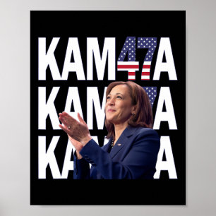 Poster Kamala Harris 47ème Président Des Etats-Unis