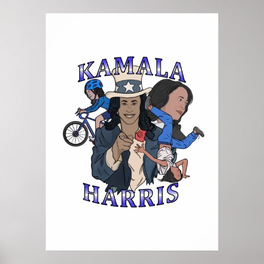 Poster Kamala Harris Bootleg Rap (Devant)