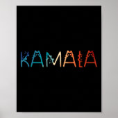 Poster Kamala-harris Chat rétro Lettering Positive Funny (Devant)