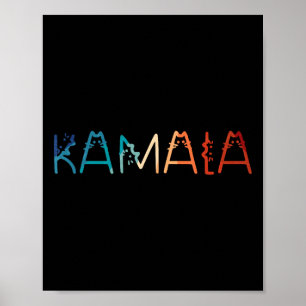 Poster Kamala-harris Chat rétro Lettering Positive Funny