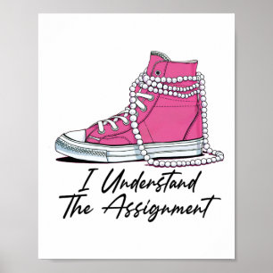 Poster Kamala Harris Chaussures Et Perle Je Comprends L'I