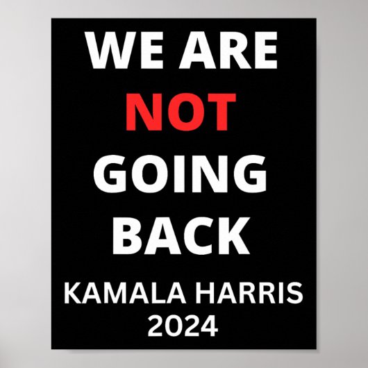 Poster Kamala Harris Cite Slogan (Devant)
