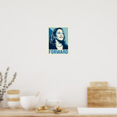 Poster Kamala Harris en avant 11x14 (Cuisine)