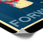 Poster Kamala Harris en avant de l'élection présidentiell (Coin)