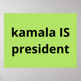 Poster Kamala Harris est la présidente des élections de 2