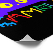 Poster Kamala Harris Funny Chat Lettres Typographie Alpha (Coin)