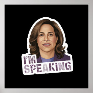Poster Kamala Harris Je Parle, Citation De Débat Historiq