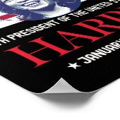 Poster Kamala Harris Jour de l'Inauguration 2025 Madame 4 (Coin)