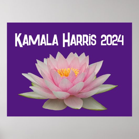 Poster Kamala Harris Lotus 2024 (Devant)