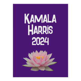 Poster Kamala Harris Lotus 2024