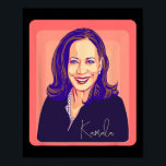 Poster Kamala Harris Madame la Présidente Pop Art Portrai<br><div class="desc">Kamala Harris Madame la Présidente Pop Art Portrait</div>