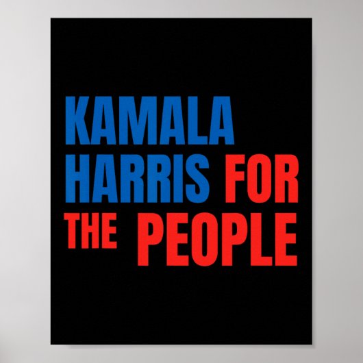 Poster Kamala Harris Pour Le Peuple Président Américain C (Devant)