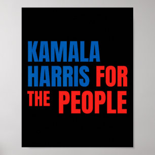 Poster Kamala Harris Pour Le Peuple Président Américain C
