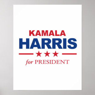 Poster Kamala Harris pour le président -