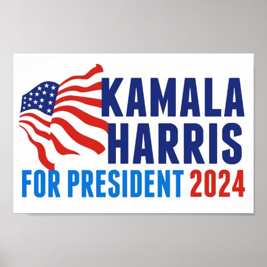 Poster Kamala Harris pour l'élection présidentielle de 20 (Devant)