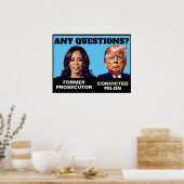 Poster Kamala Harris Procureur Trump Felon (Cuisine)
