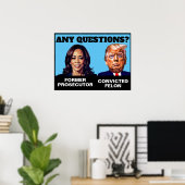 Poster Kamala Harris Procureur Trump Felon (Bureau à domicile)