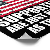 Poster Kamala Harris Stupide plaisanterie Drapeau América (Coin)