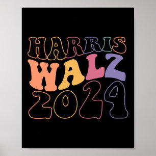 Poster Kamala Harris Tim Walz Waltz Harris Walz Walz Walz