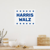 Poster Kamala Harris Tim Walz Yard (Cuisine)