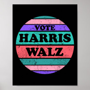 Poster Kamala Harris Tim WAlzheimer Président 2024