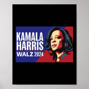 Poster Kamala Harris Tim Wheimer Waltz 2024 Peace Lgbt